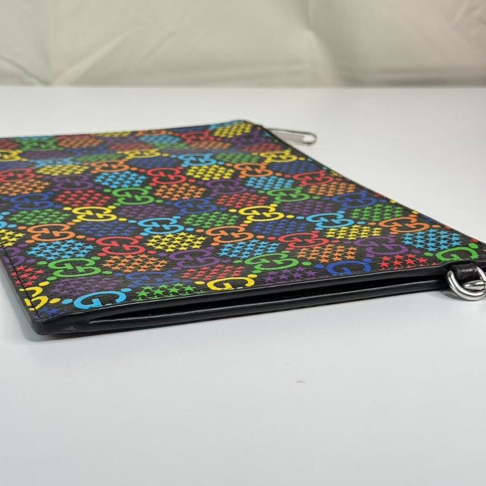 Gucci Clutch Psychedelic Print GG Coated Canvas - Picture 4 of 7